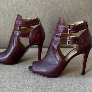 MICHAEL Kors Burgundy Heeled Booties